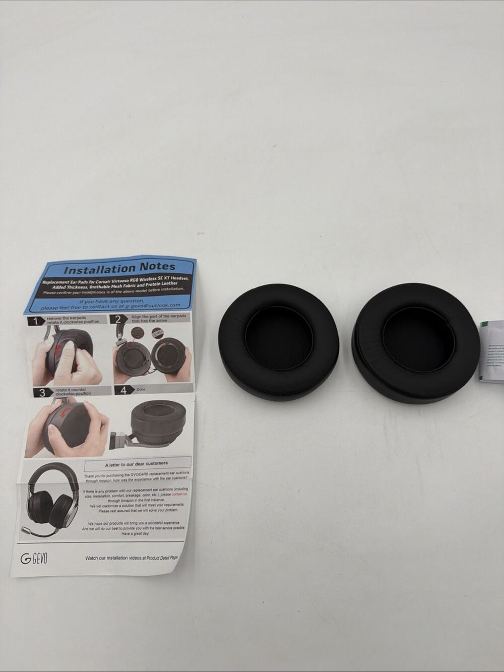 2X Replacement Ear pads Cushion For Corsair Virtuoso RGB Wireless SE Headset
